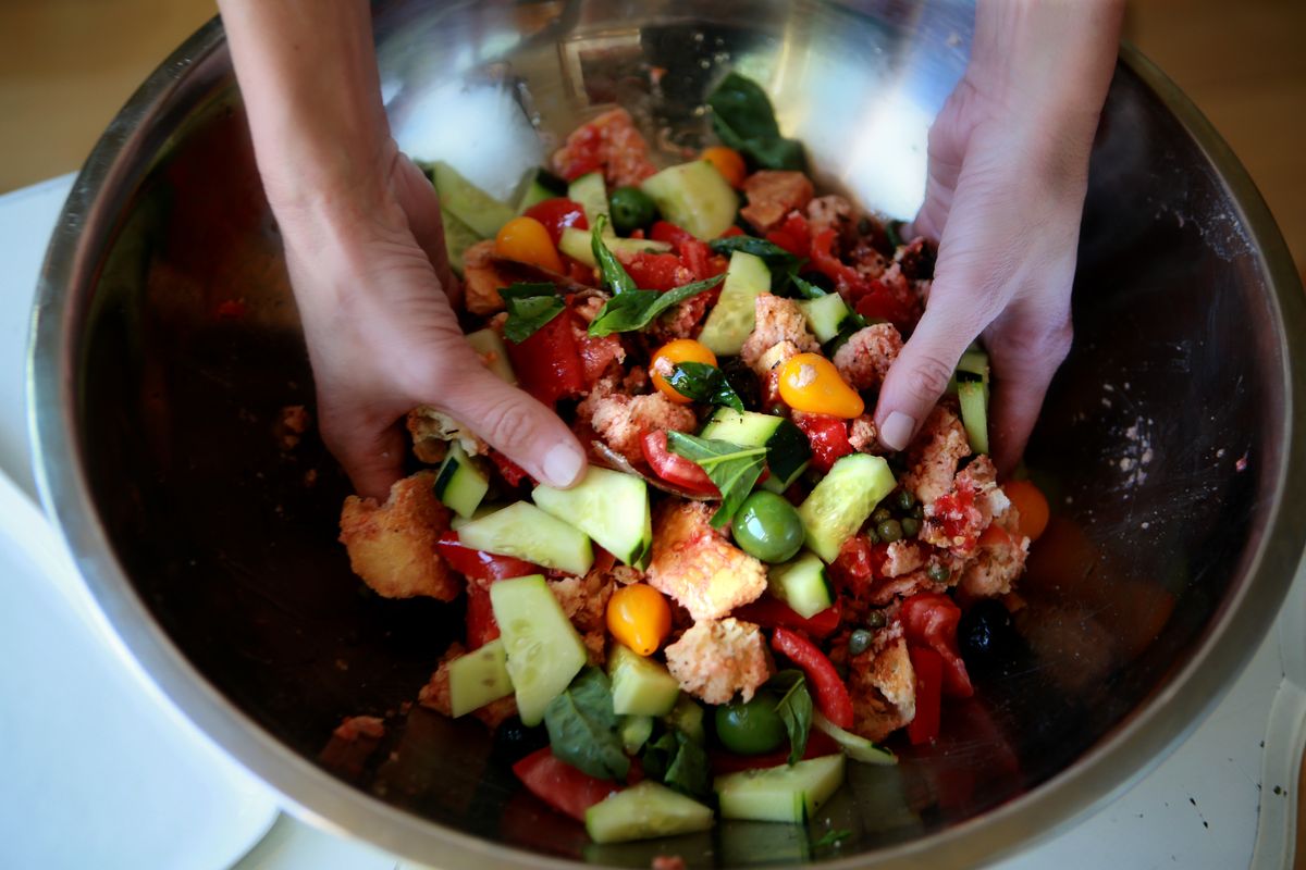 Panzanella Puttanesca. A Taste Of The Bindery With Chef Linda Hampsten Fox