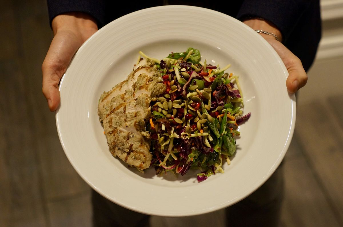 Chop Chop Salad. A Taste of Winthorpe & Valentine With Chef Mary Lochary.