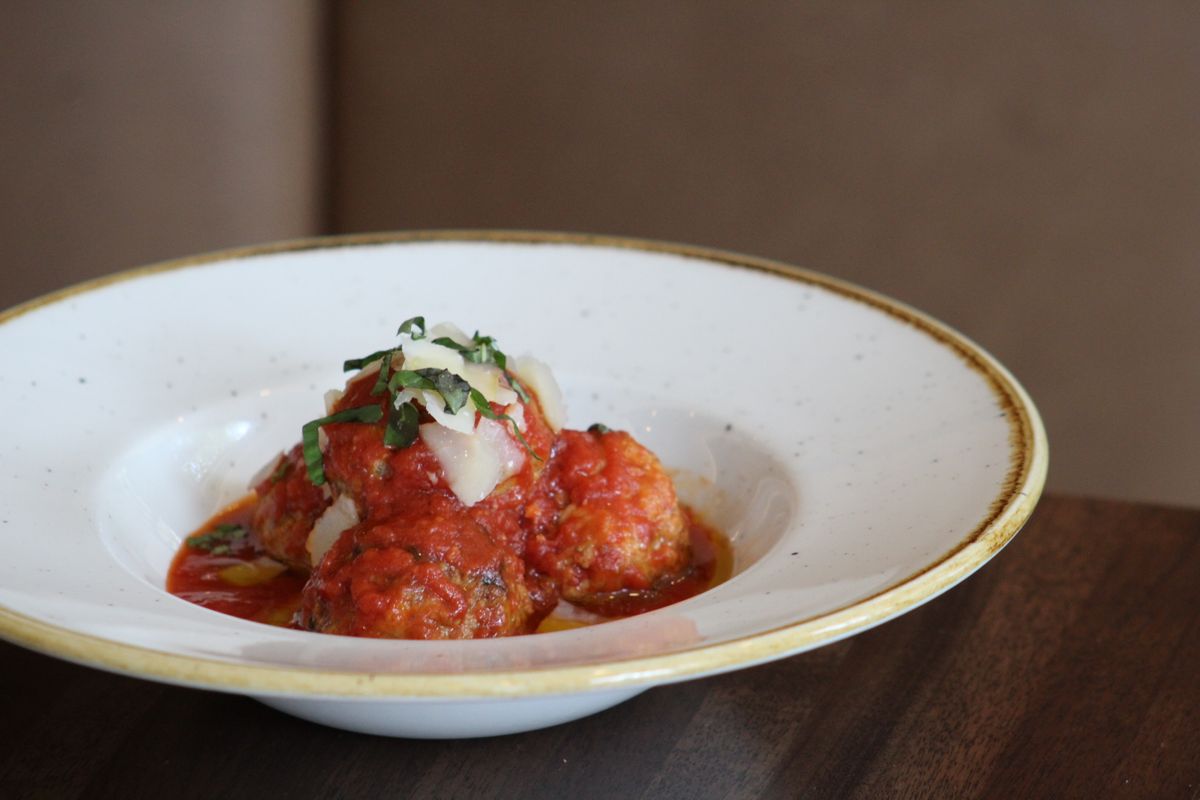 Pork & Prosciutto Meatballs. A Taste of Coda di Volpe With Chef Chris Thompson.