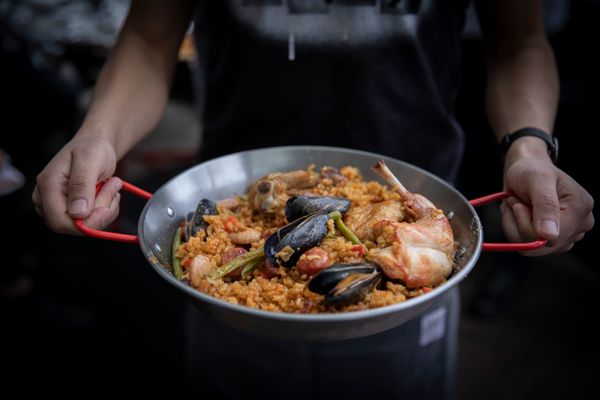 Paella Mixta. A Taste Of Ultreia With Chef Adam Branz.